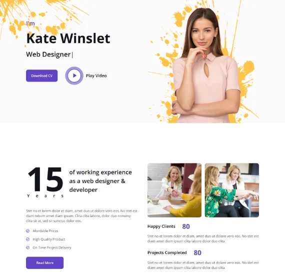 Personal Portfolio Home Page